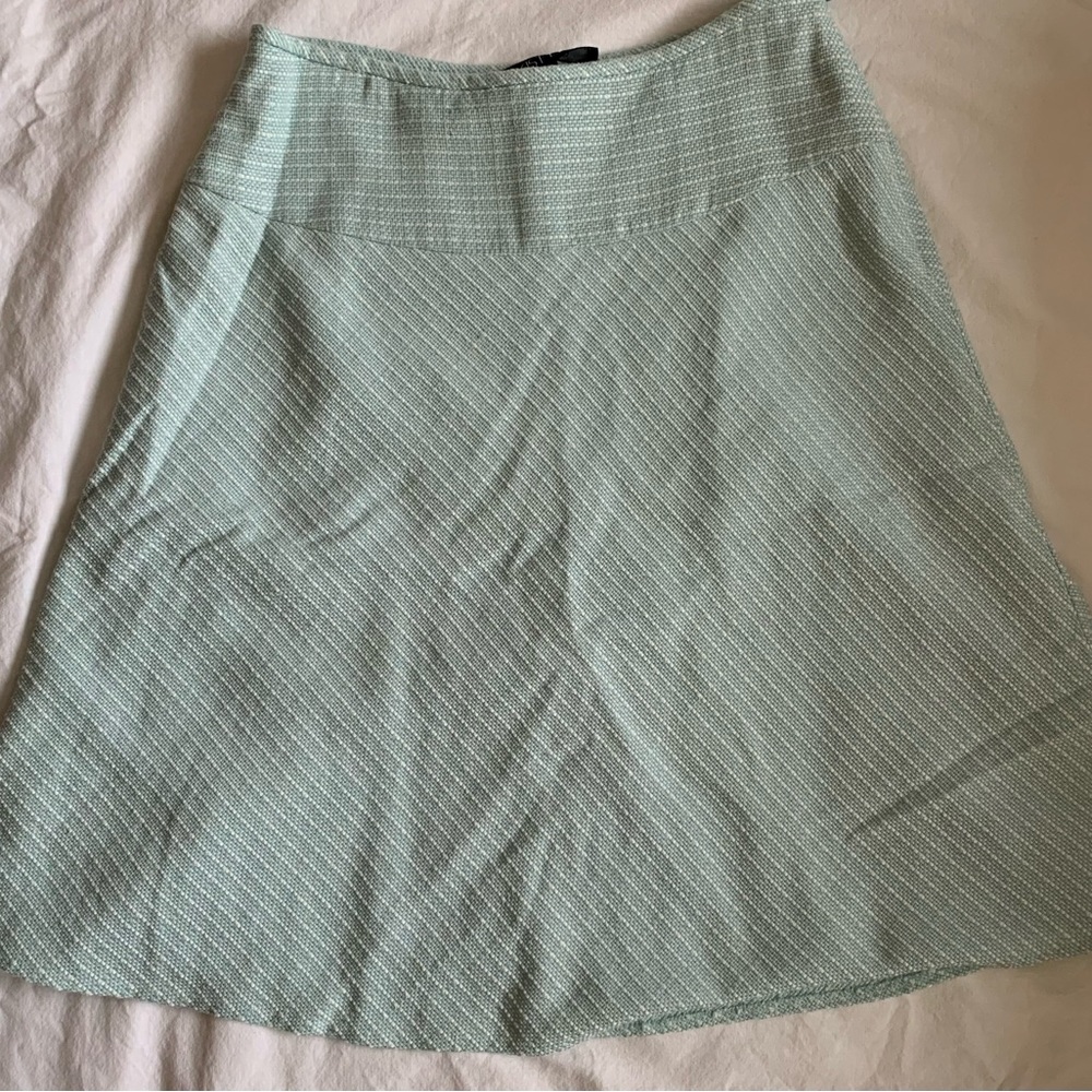 KASPER | 8 | flare A-lined skirt, side zipper, drop waist